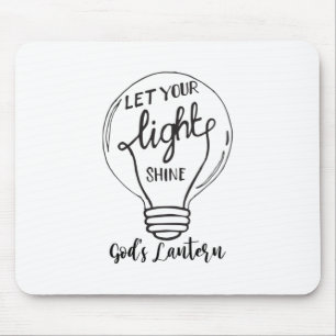 Let Your Light Shine with God's Lanterns Mouse Pad
