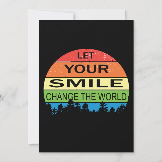 Let Your Smile Change The World 5 - Valentines Day Holiday Card (Front)