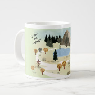 Let Your Soul Breathe Large Coffee Mug