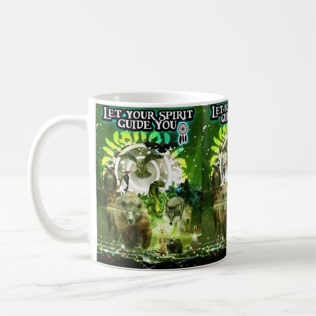 Let Your Spirit Guide You(Green) Coffee Mug (Left)