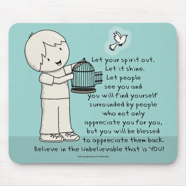 Let Your Spirit Out Mouse Pad (Front)