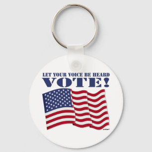 LET YOUR VOICE BE HEARD VOTE! KEY RING