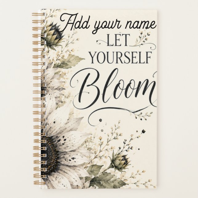 Let yourself bloom planner (Front)