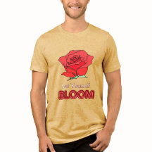Let Yourself Bloom Red Rose Flower Art