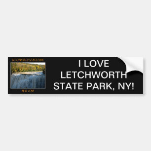 Letchworth State Park Middle Falls Bumper Sticker