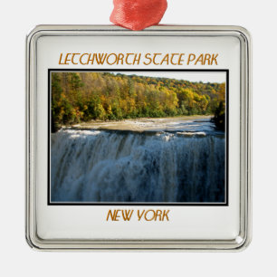 Letchworth State Park Middle Falls Metal Ornament