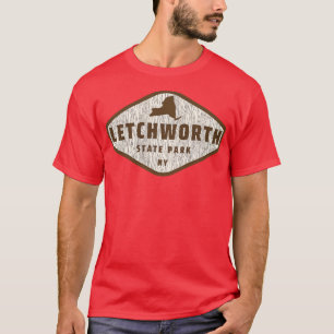 Letchworth State Park New York Tree Log Texture Wo T-Shirt