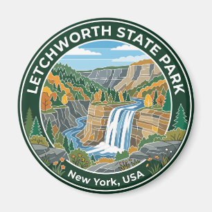 Letchworth State Park USA Magnet