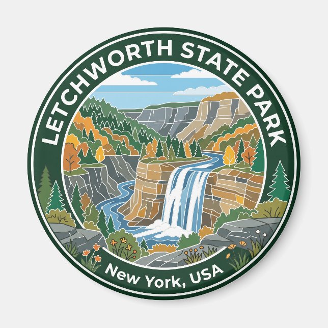 Letchworth State Park USA Magnet (Front)
