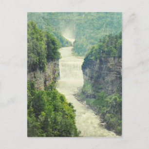 Letchworth State Park Waterfalls Genesee River Postcard