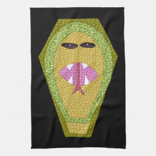Lethal Egyptian Cobra Kitchen Tea Towel