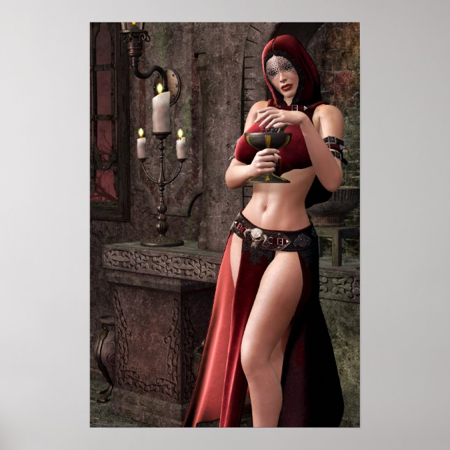 Lethal Libations Gothic Artwork Poster (Front)