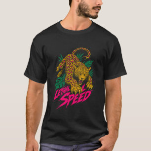Lethal Speed Leopard Graphic Men's T-Shirt