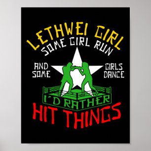 Lethwei Girl Burmese Boxing Women Myanmar Boxer  Poster