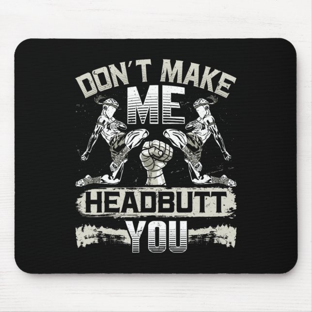 Lethwei Self Defence Headbutt Martial Arts Burmese Mouse Pad (Front)