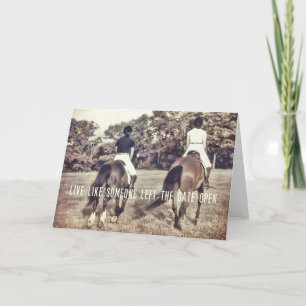 LET'R BUCK Greeting Card