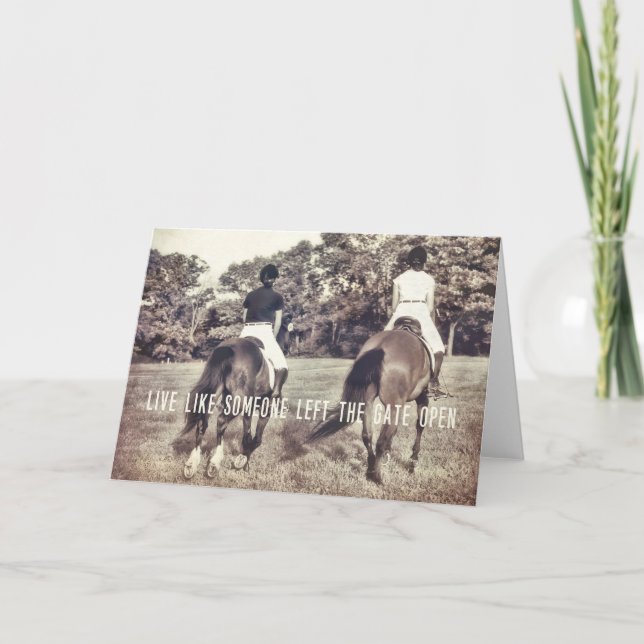 LET'R BUCK Greeting Card (Front)