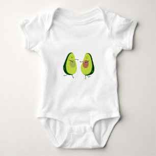 LET'S AVOCUDDLE, AVOCADO DESIGN BABY BODYSUIT