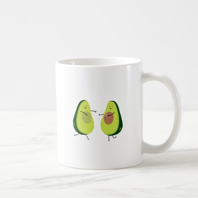 LET'S AVOCUDDLE, AVOCADO DESIGN COFFEE MUG (Right)