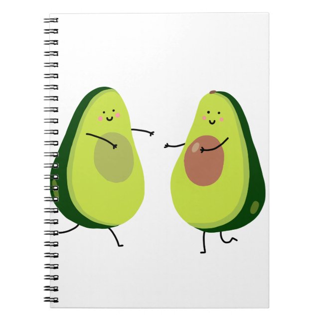 LET'S AVOCUDDLE, AVOCADO DESIGN NOTEBOOK (Front)