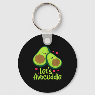 Lets Avocuddle Cute Avocado Couple Valentines Day Key Ring