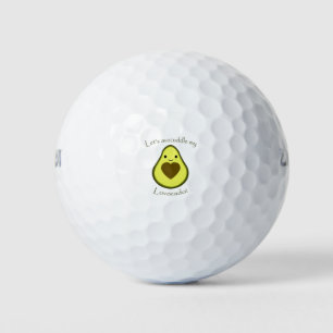 Lets Avocuddle My Lavocado Kawaii Avocado Golf Balls