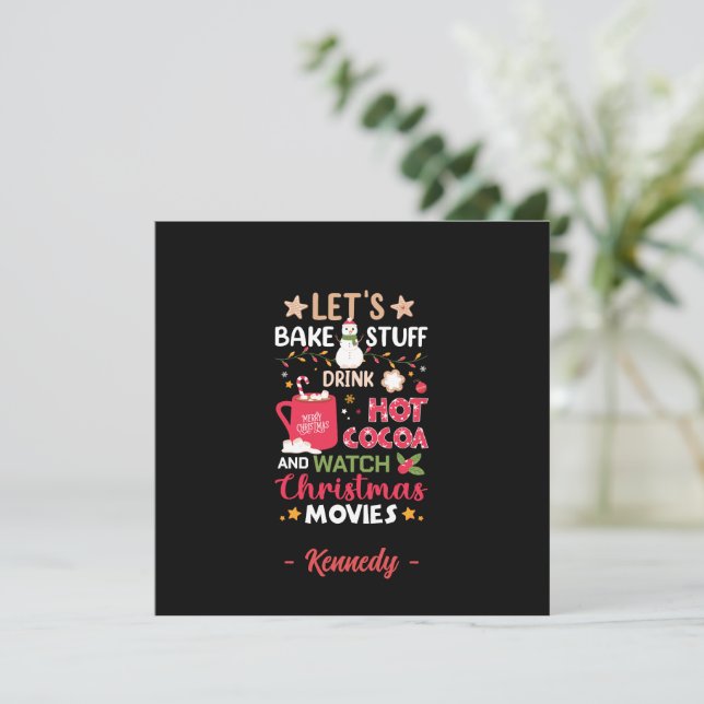 Let's Bake, Drink Hot Cocoa and Christmas Movies (Standing Front)