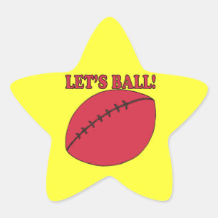 Lets Ball Star Sticker