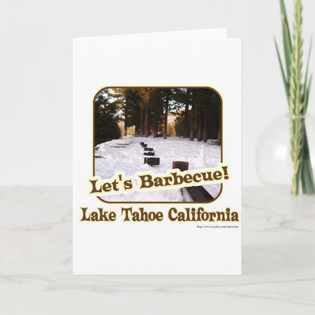 Let's BBQ at Tahoe Card (Front)