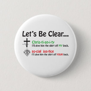 Let's Be Clear 6 Cm Round Badge