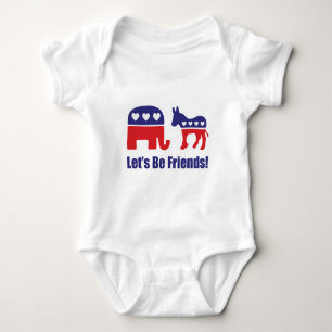 Let's Be Friends! Baby Bodysuit