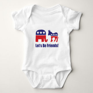 Let's Be Friends! Baby Bodysuit