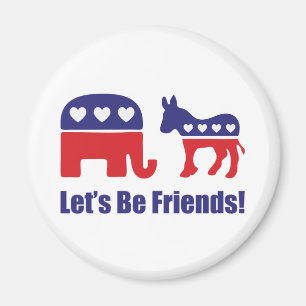 Let's Be Friends! Magnet