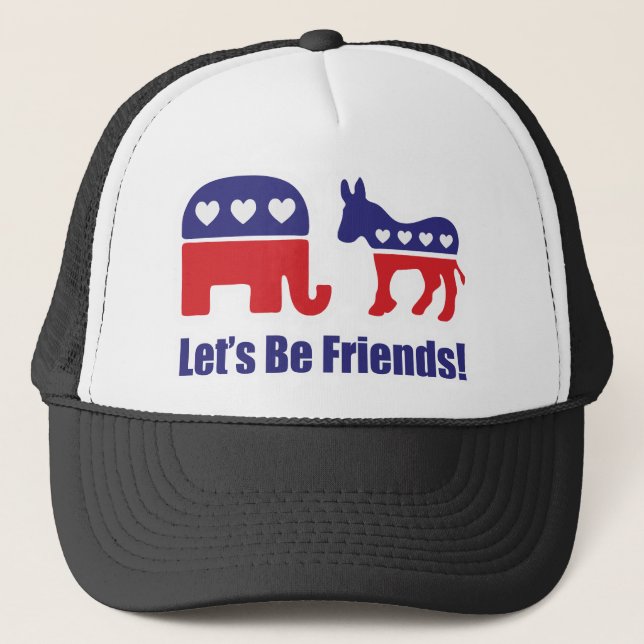 Let's Be Friends! Trucker Hat (Front)