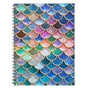 Let's be mermaids- Mermaid Glitter- Mermaid Scales Notebook