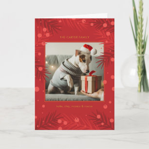 Let's Be Merry & Bright   Holiday Photo Card