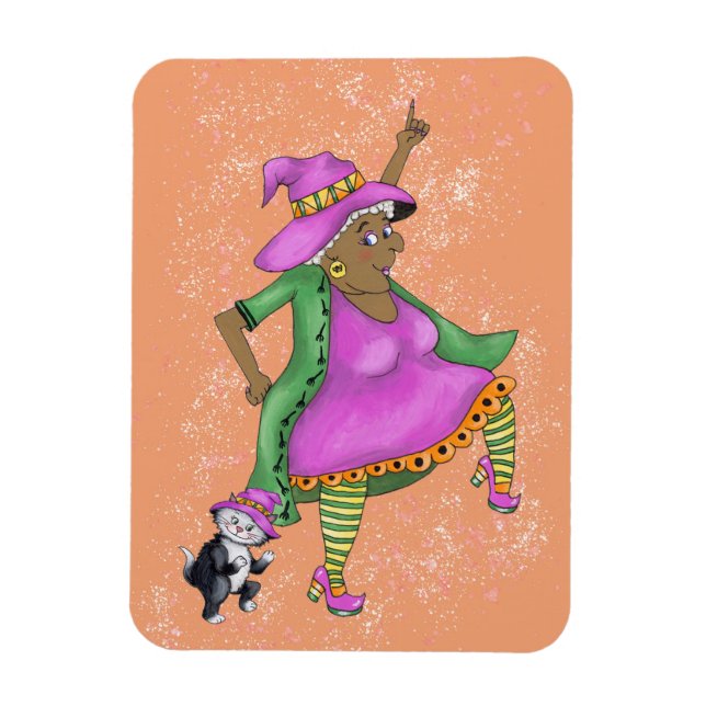 Let's Boo-gie Witch  Magnet (Vertical)
