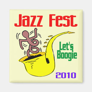 Let's Boogie At Jazz Fest Magnet