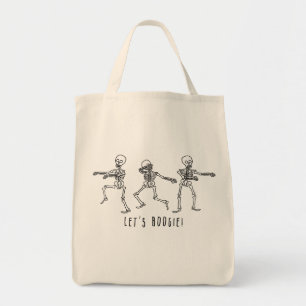 Let's Boogie Halloween Dancing Skeletons! Tote Bag