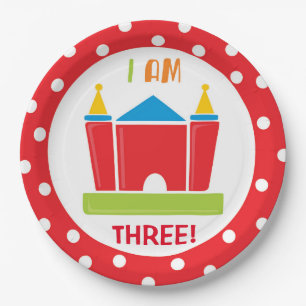 Let's Bounce Birthday Party Plates