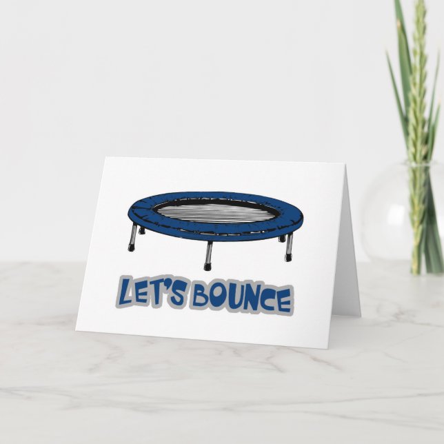Lets Bounce Trampoline Card (Front)