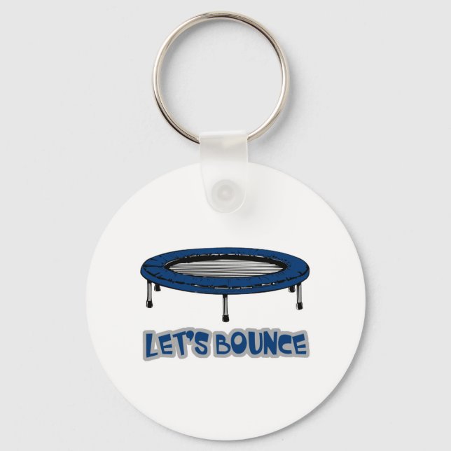 Lets Bounce Trampoline Key Ring (Front)