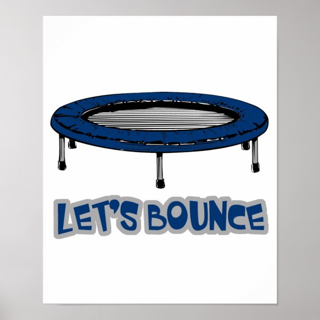 Lets Bounce Trampoline Poster (Front)