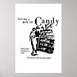 Let's Buy A Box Of Candy advertisement 1930 Poster