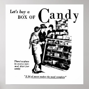 Let's Buy A Box of Candy Print