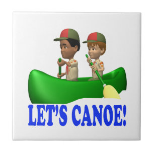 Lets Canoe Ceramic Tile