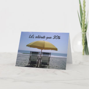 LET'S CELEBRAT YOUR "30th" TOGETHER Card