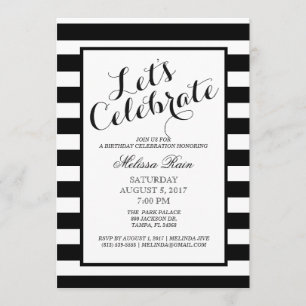 Let's Celebrate Birthday Invitation