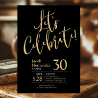 Let's Celebrate Black Gold 30th Birthday Party