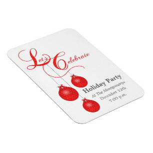 Let's Celebrate Christmas Save The Date Magnet